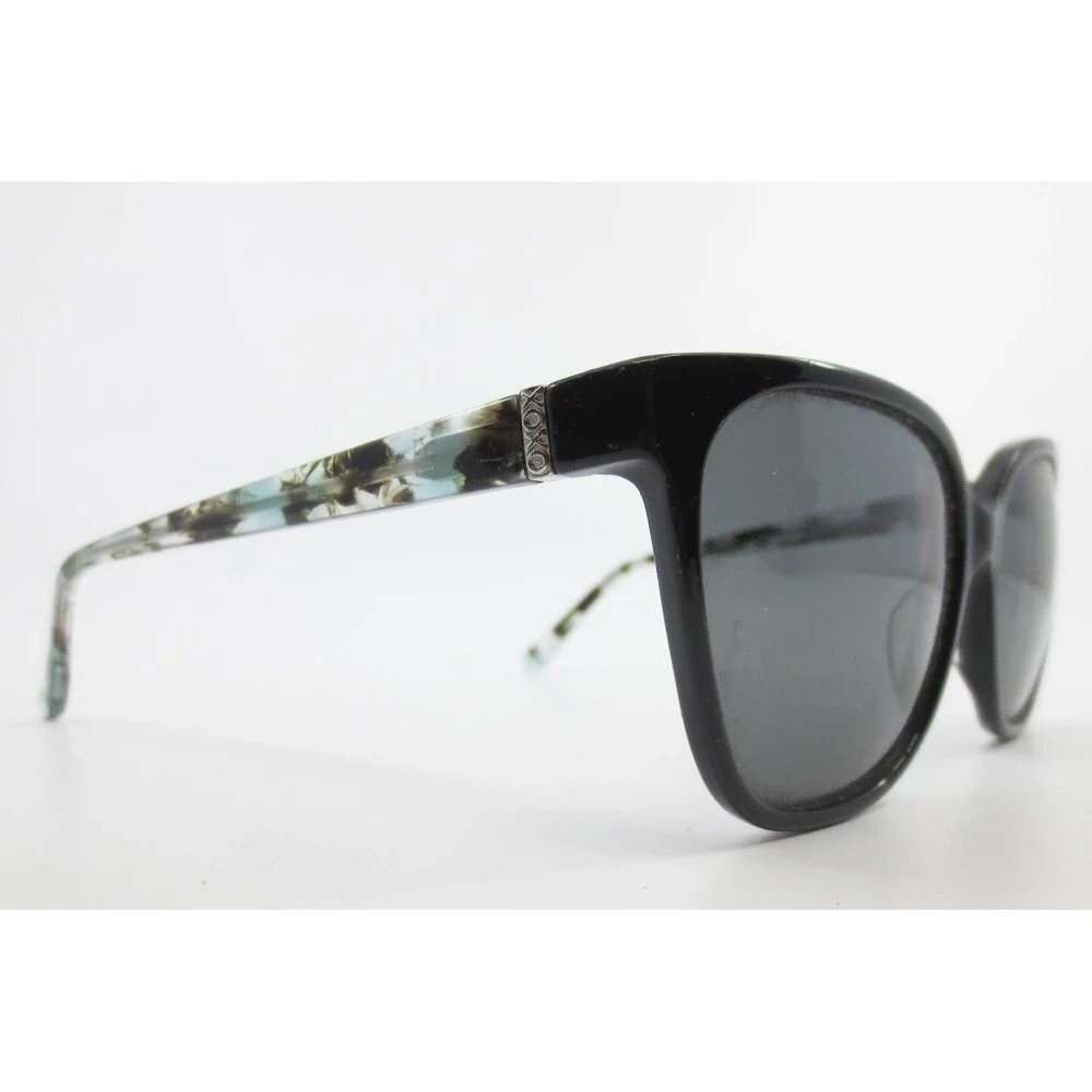 XOXO Bahia Sunglasses Black Marbled Polarized Butterfly Frames 57-16-135 36512